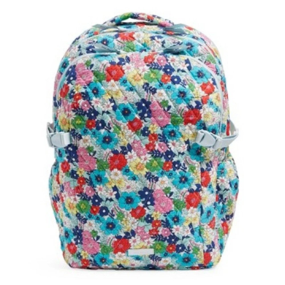 Vera Bradley Floral Essential Expandable Backpack NWOT - Picture 2 of 9